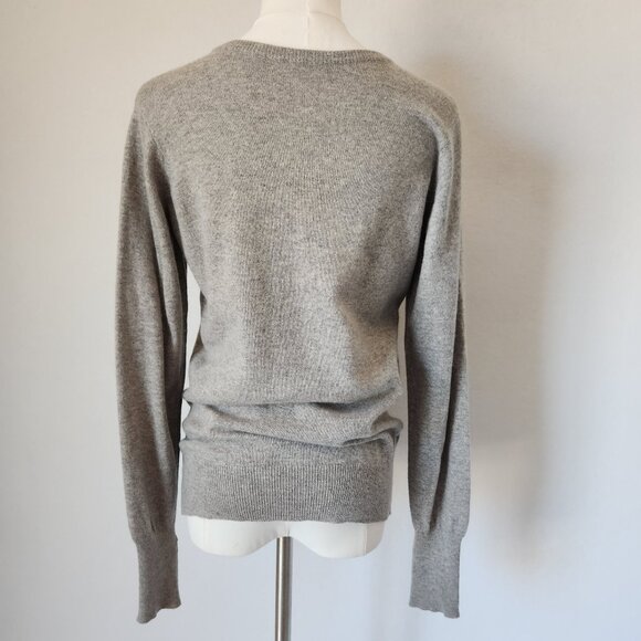 Vintage Best of Scotland 100% Pure Cashmere 1-Ply Crew Neck Sweater Gray - Picture 5 of 11